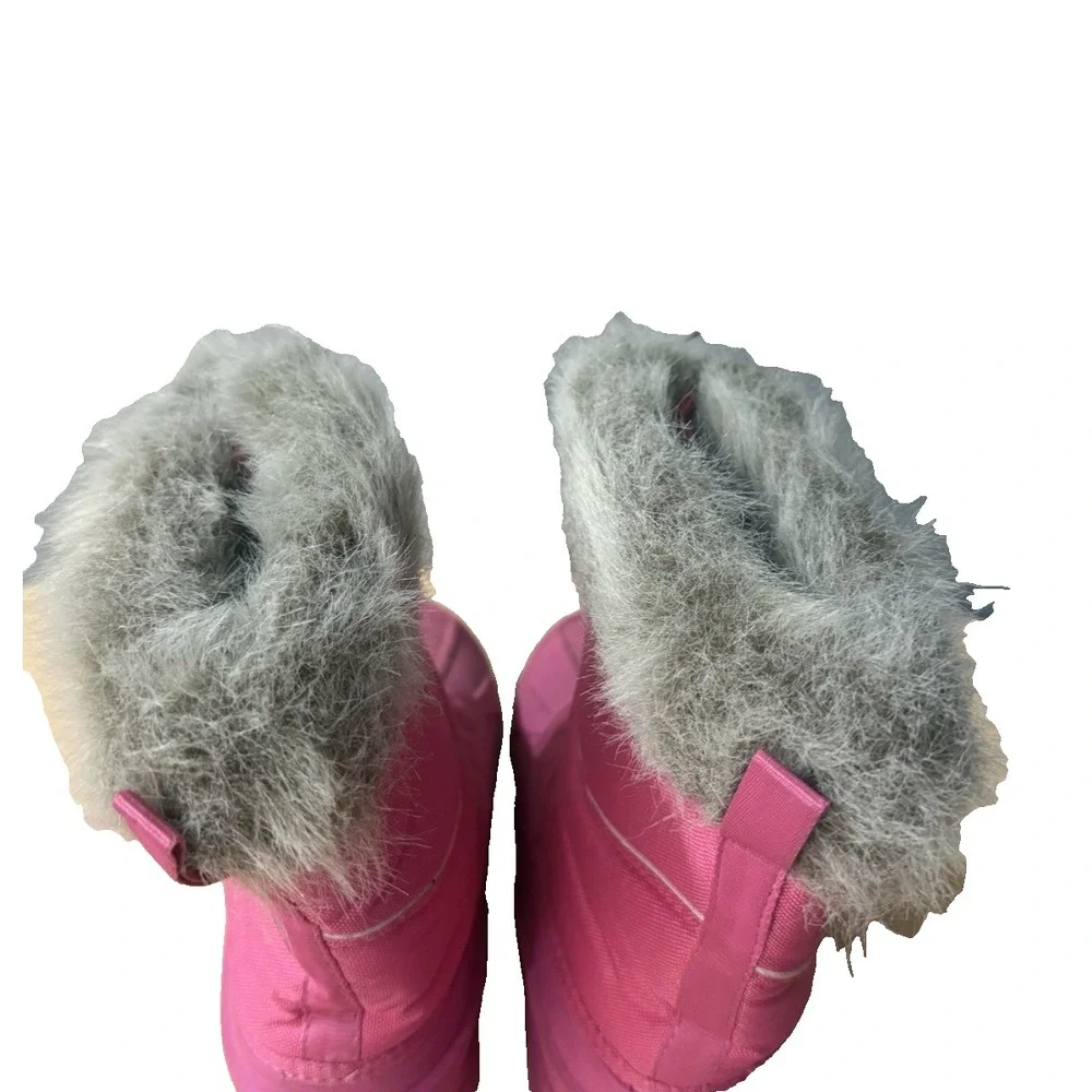 C9 Champion Toddler Girl's Thermolite -SZ 3 Pink Faux Fur‎ Trim Winter Boots